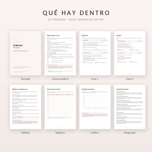 El Método 90 Días - Guía y diario de recuperación abdominal posparto