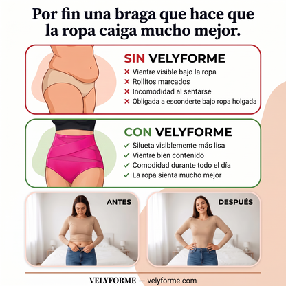 Velyforme® Braguita Moldeadora Talle Alto – Vientre Plano sin Esfuerzo